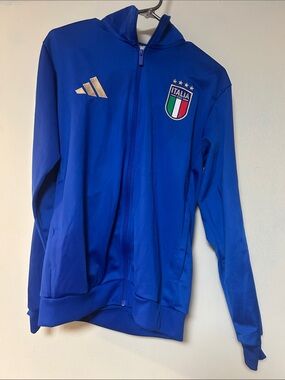 adidas Royal Blue Italia Zip Hoodie